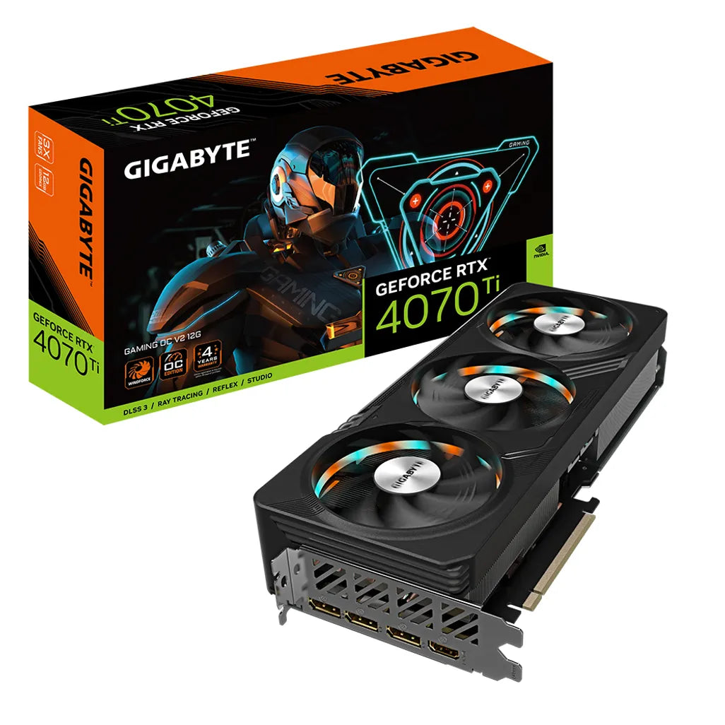 GIGABYTE nVidia GeForce® RTX 4070Ti GAMING OC - 12G GDDR6X HDMIx1/DP x3