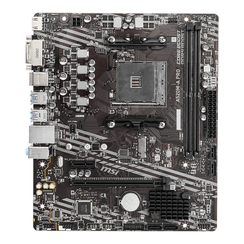 MSI A520M-A PRO AM4 AMD MATX Gaming Motherboard – image 2