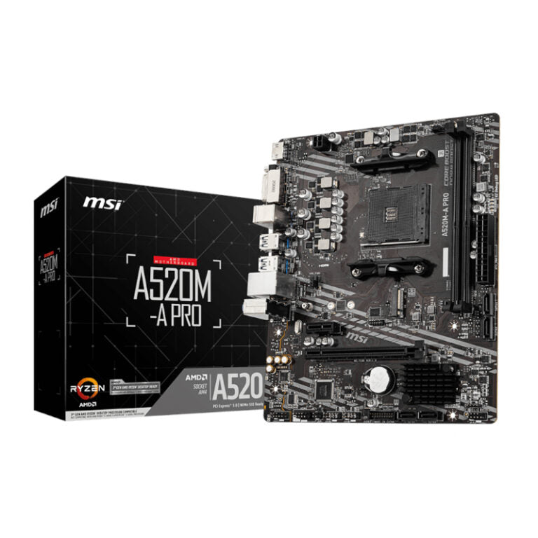 MSI A520M-A PRO AMD AM4 MATX Gaming Motherboard