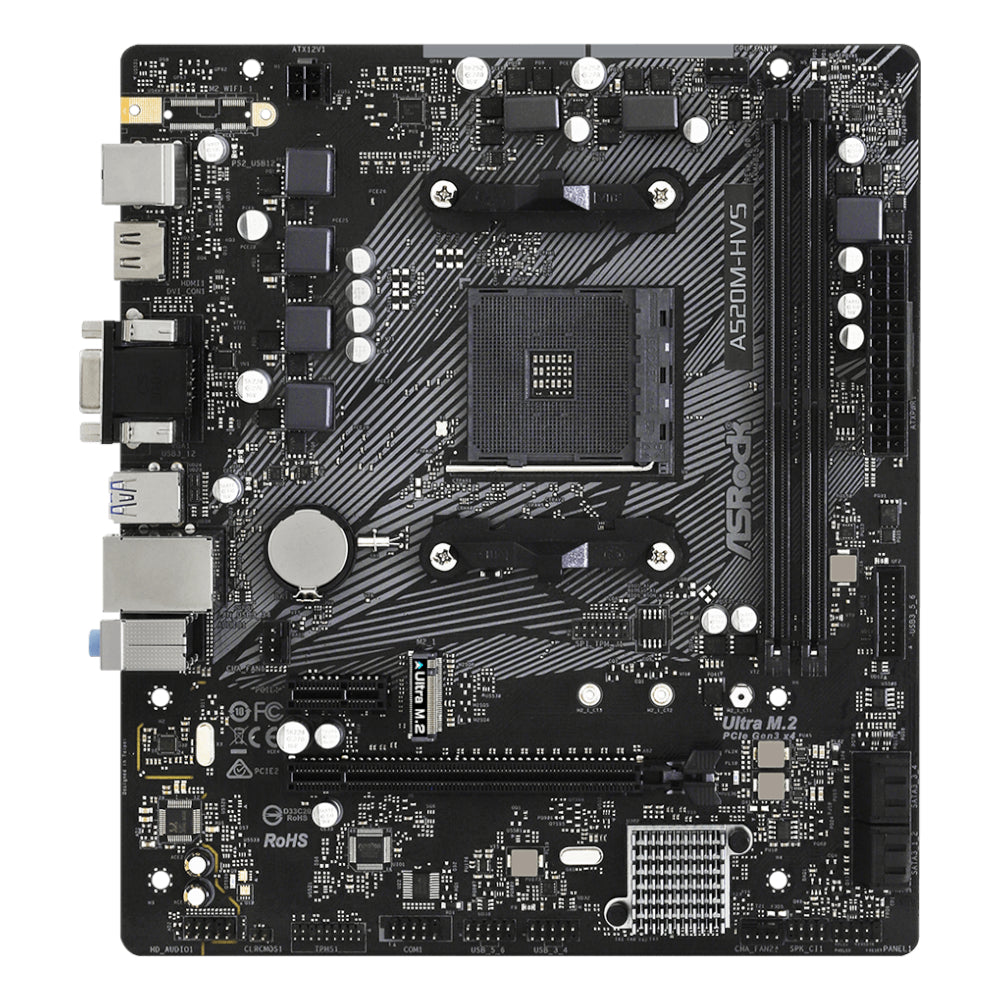 ASRock A520M-HVS AMD AM4 M-ATX Motherboard – image 2