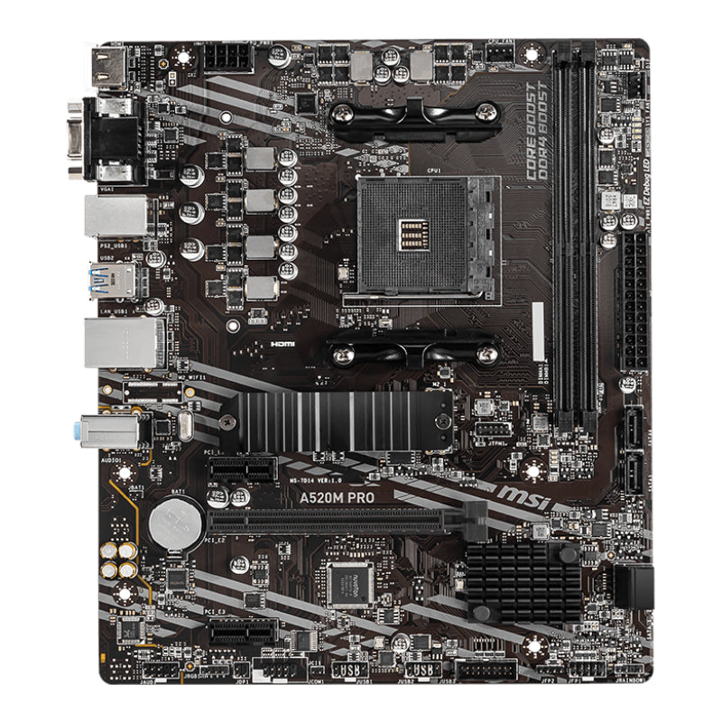 MSI A520M-PRO AMD AM4 MATX Gaming Motherboard – image 2