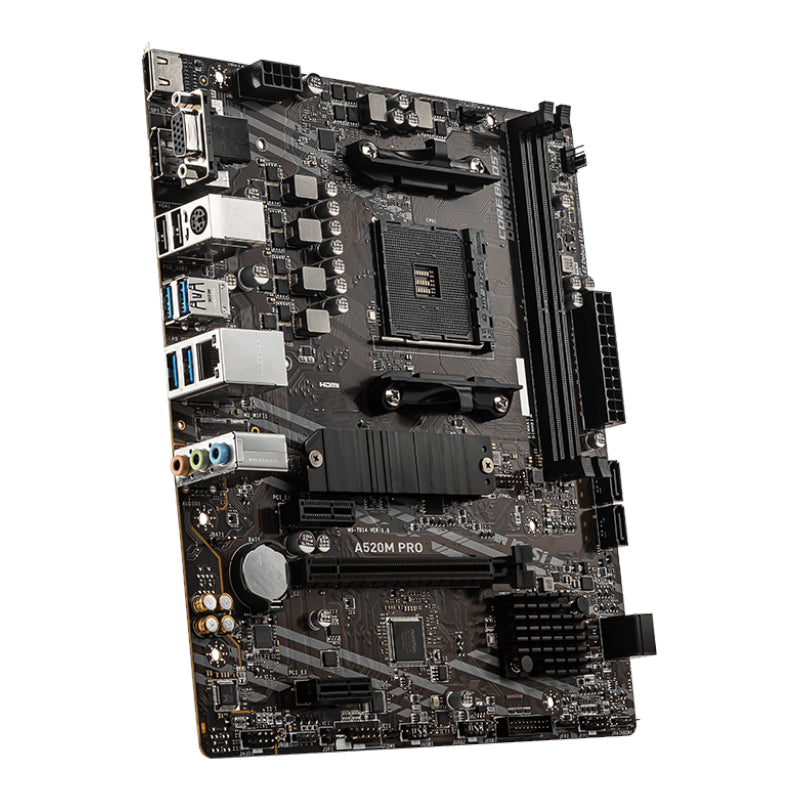 MSI A520M-PRO AMD AM4 MATX Gaming Motherboard – image 4