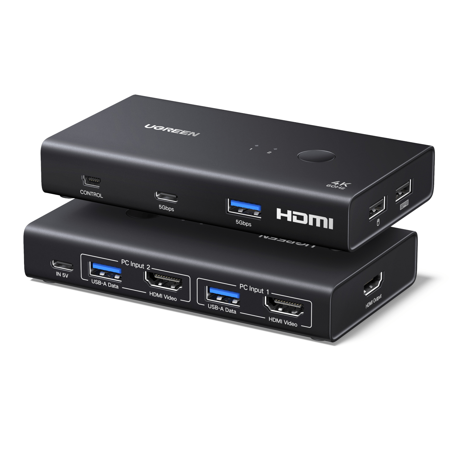 UGreen HDMI 2.0 KVM Switch 2-In-1 Out – image 2