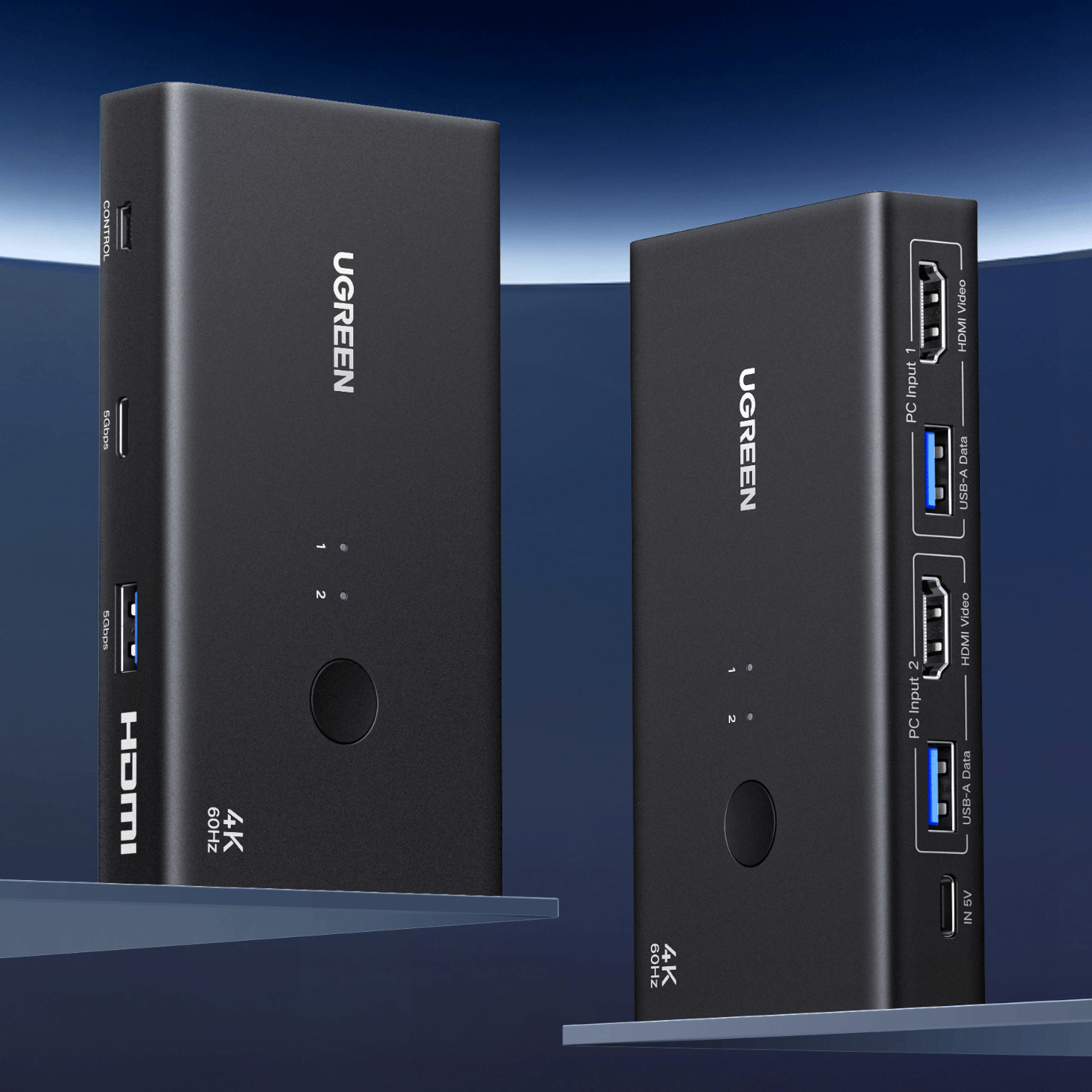 UGreen HDMI 2.0 KVM Switch 2-In-1 Out – image 6