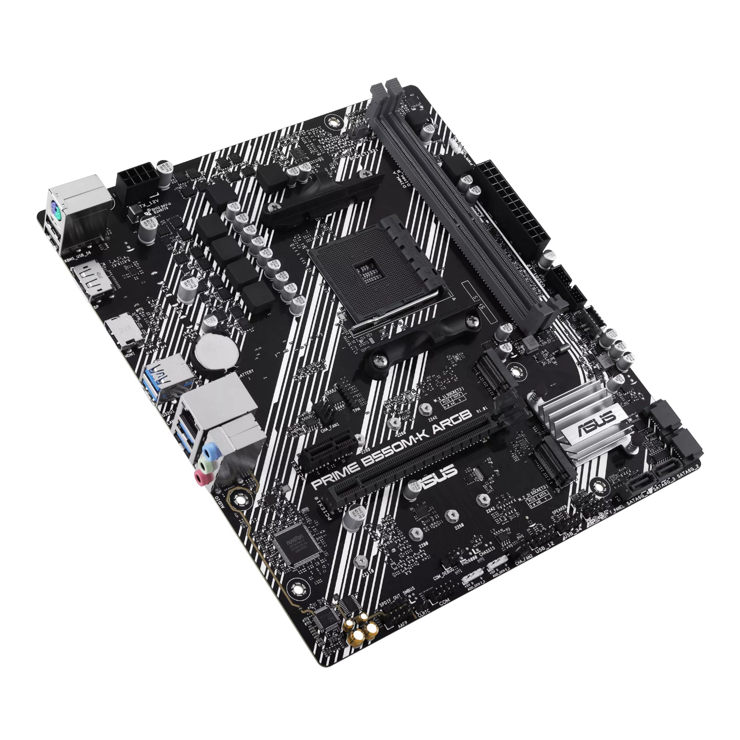 Asus PRIME B550M-K ARGB AM4 and Asus Prime LC 240 ARGB Liquid CPU Cooler Bundle – image 3
