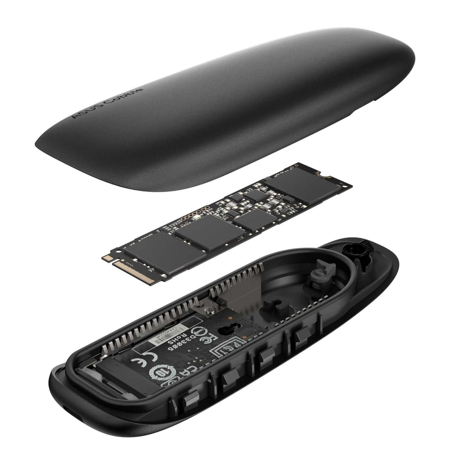 Asus Cobble M.2 SSD Enclosure - Black - image 5