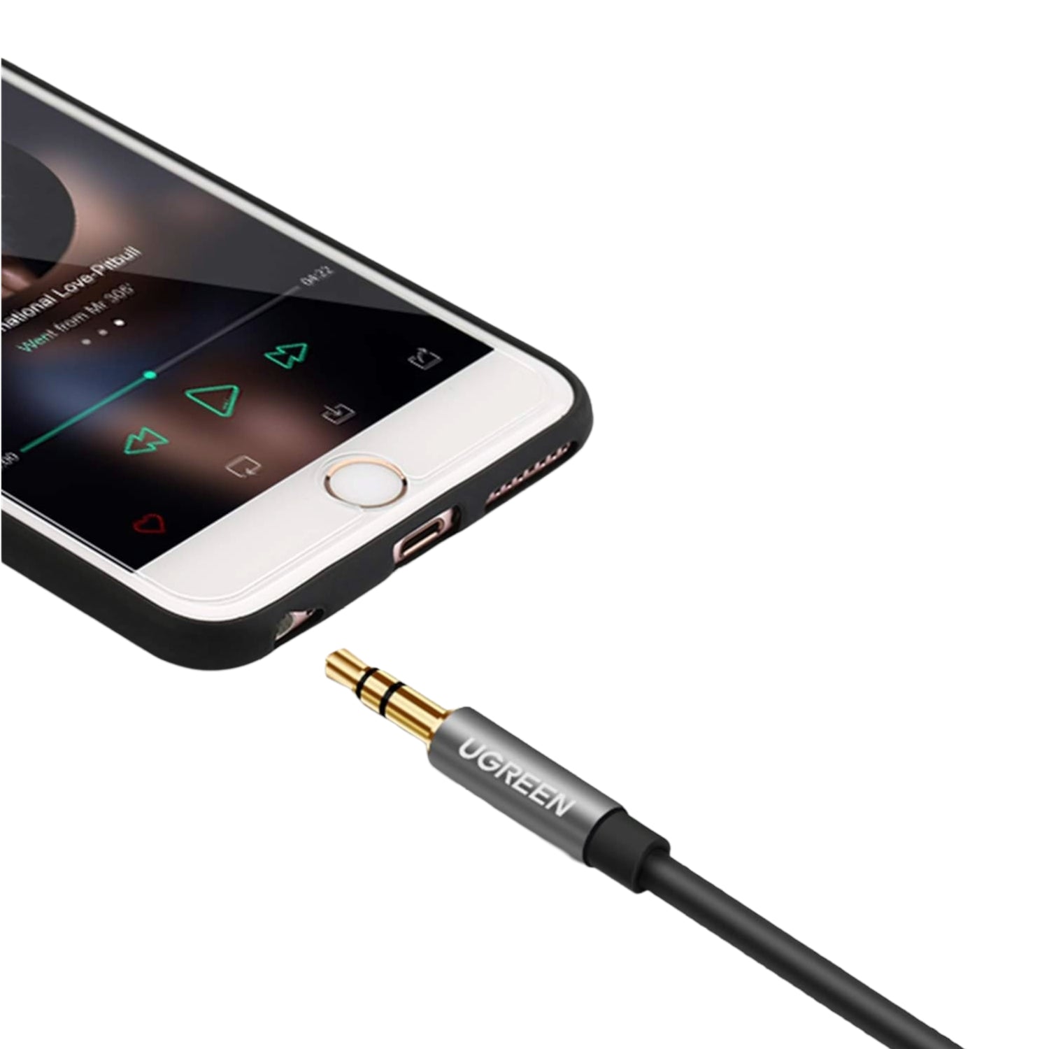 UGREEN AV118 3.5mm AUX Extension Cable 1m – Male to Female –(Black) – image 4