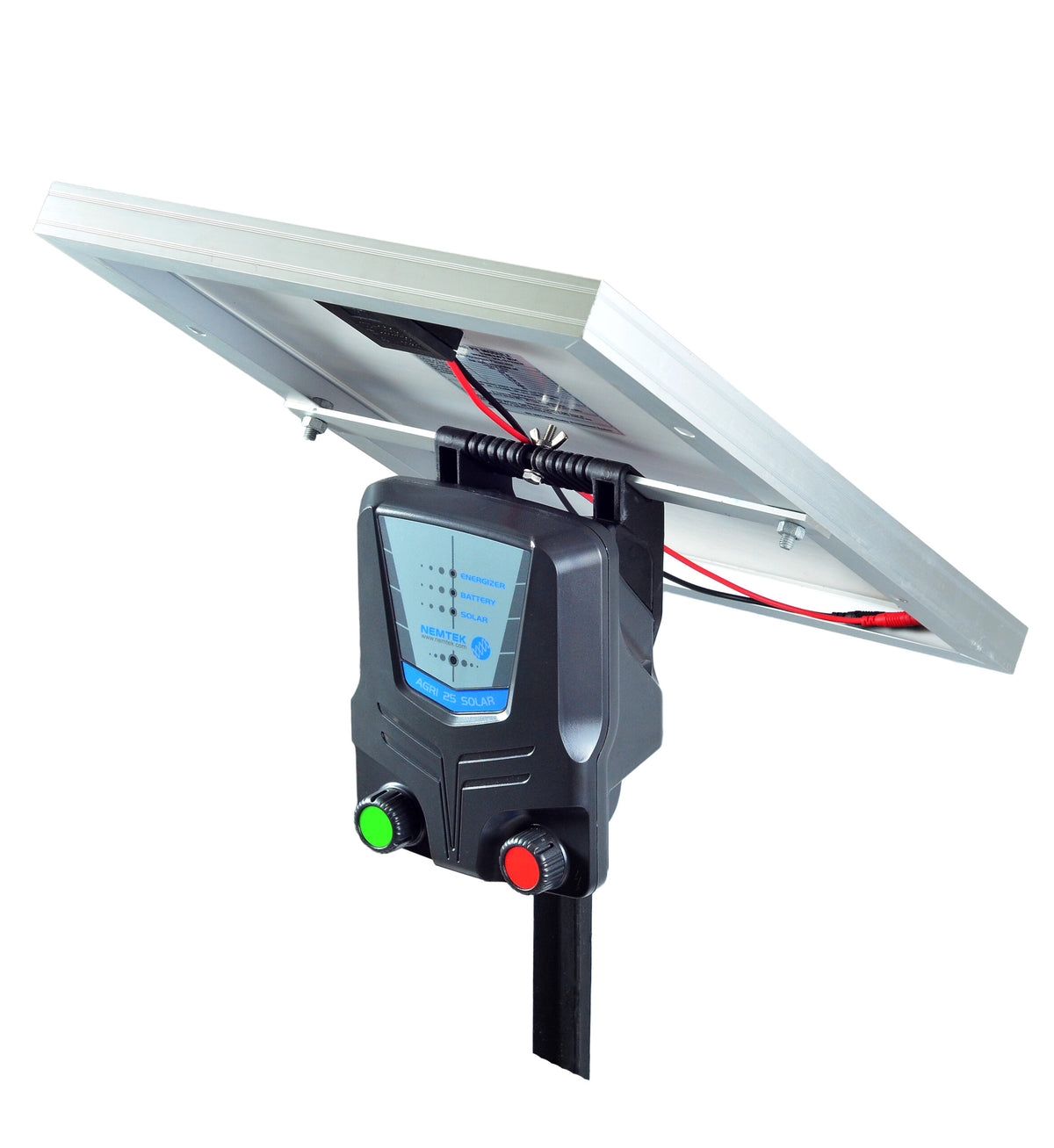 Agri 25km Portable Solar Energizer with Battery