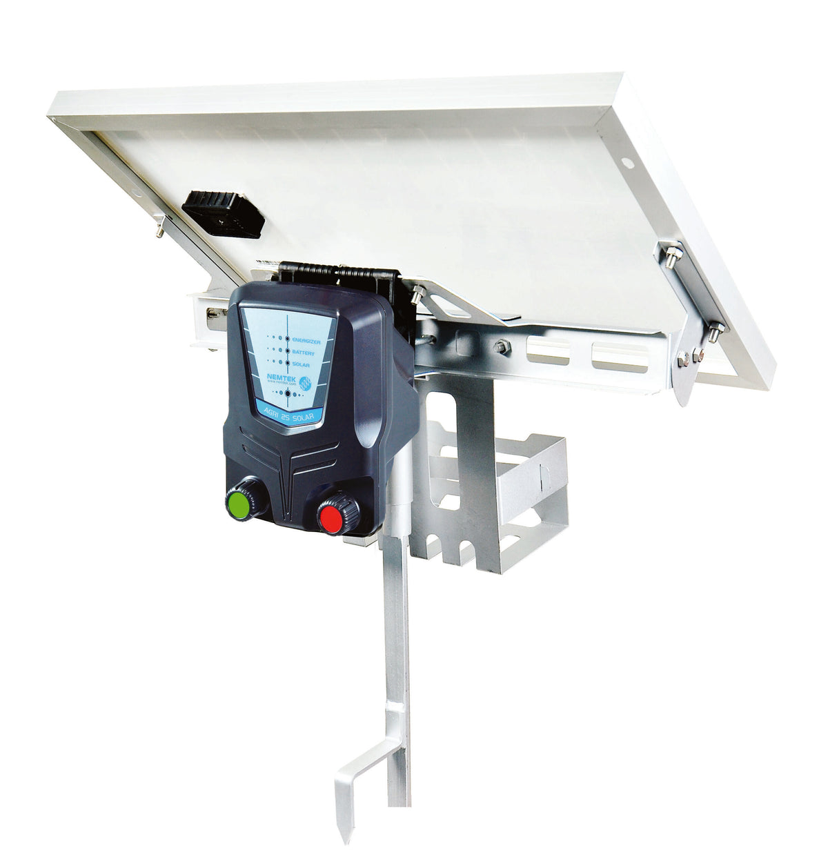 Agri 25km Portable Solar Energizer with Battery