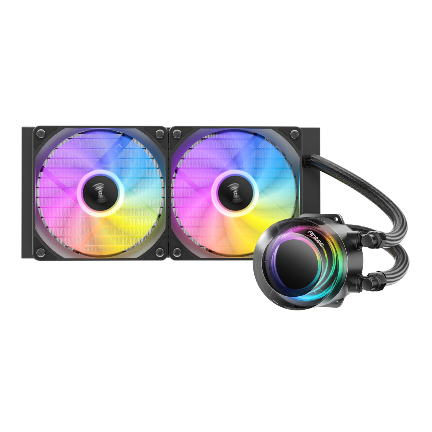 Antec VORTEX LUM 240 ARGB AIO CPU Liquid Cooler – Black – image 2