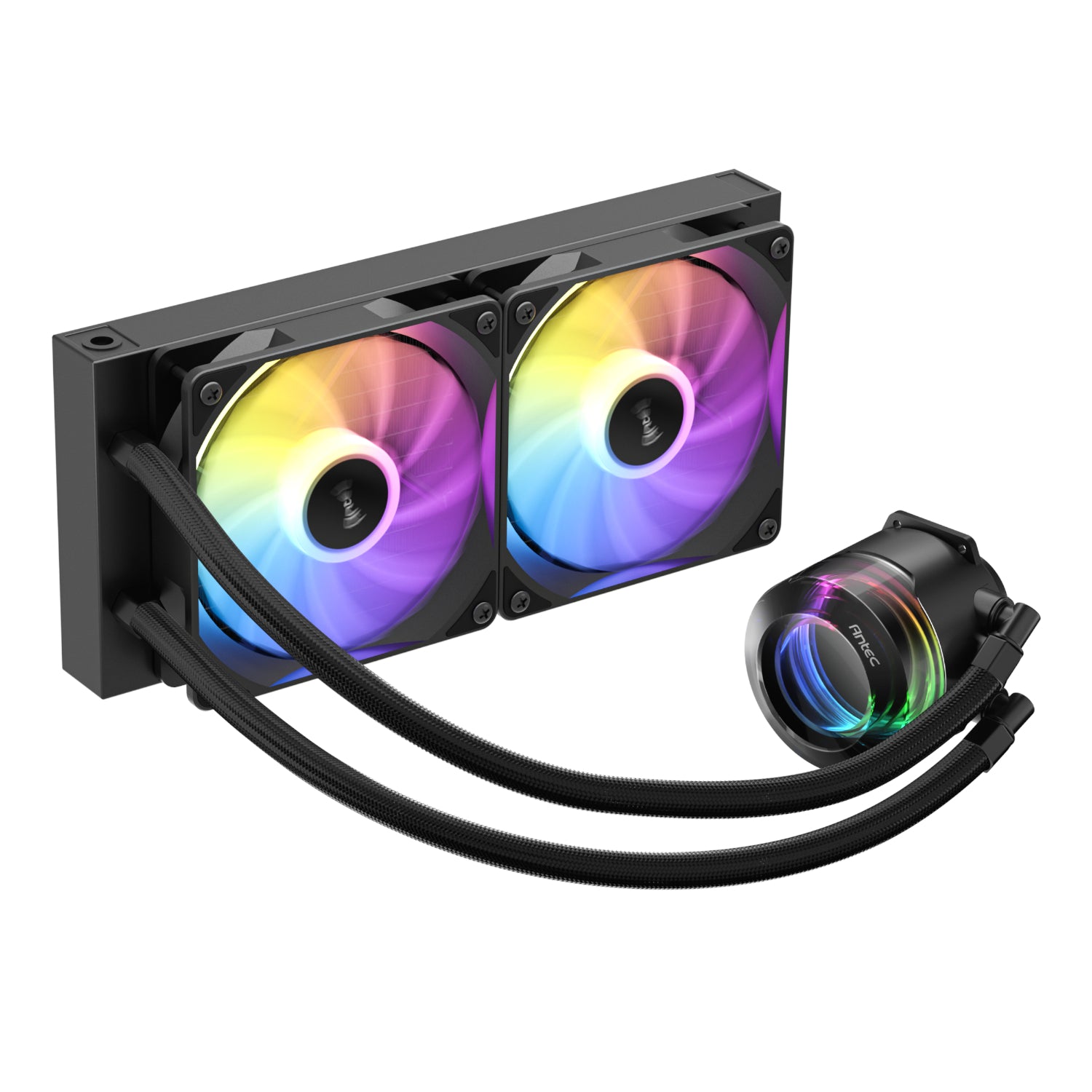 Antec VORTEX LUM 240 ARGB AIO CPU Liquid Cooler – Black – image 3