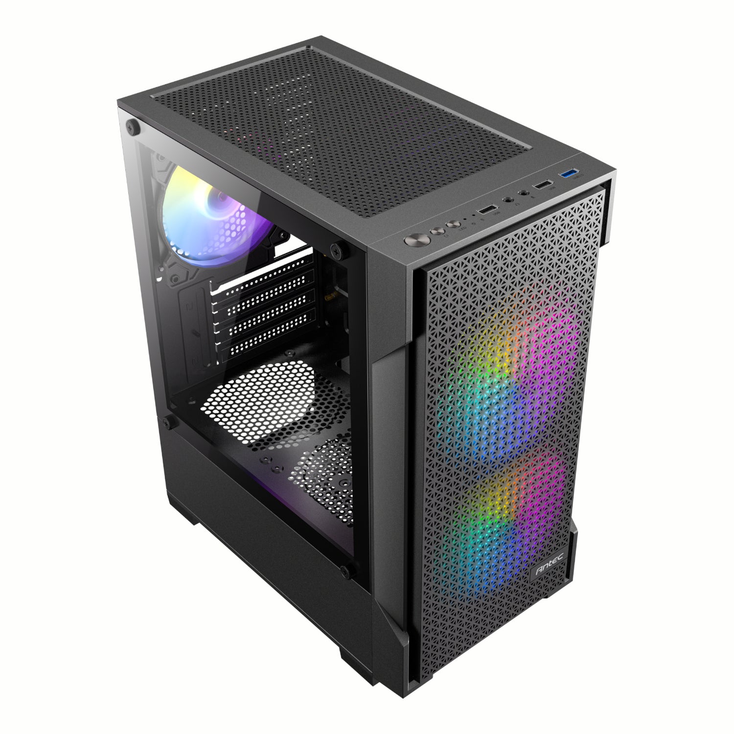 Antec VX100M ARGB Micro-ATX Mini Tower Gaming Chassis – image 4