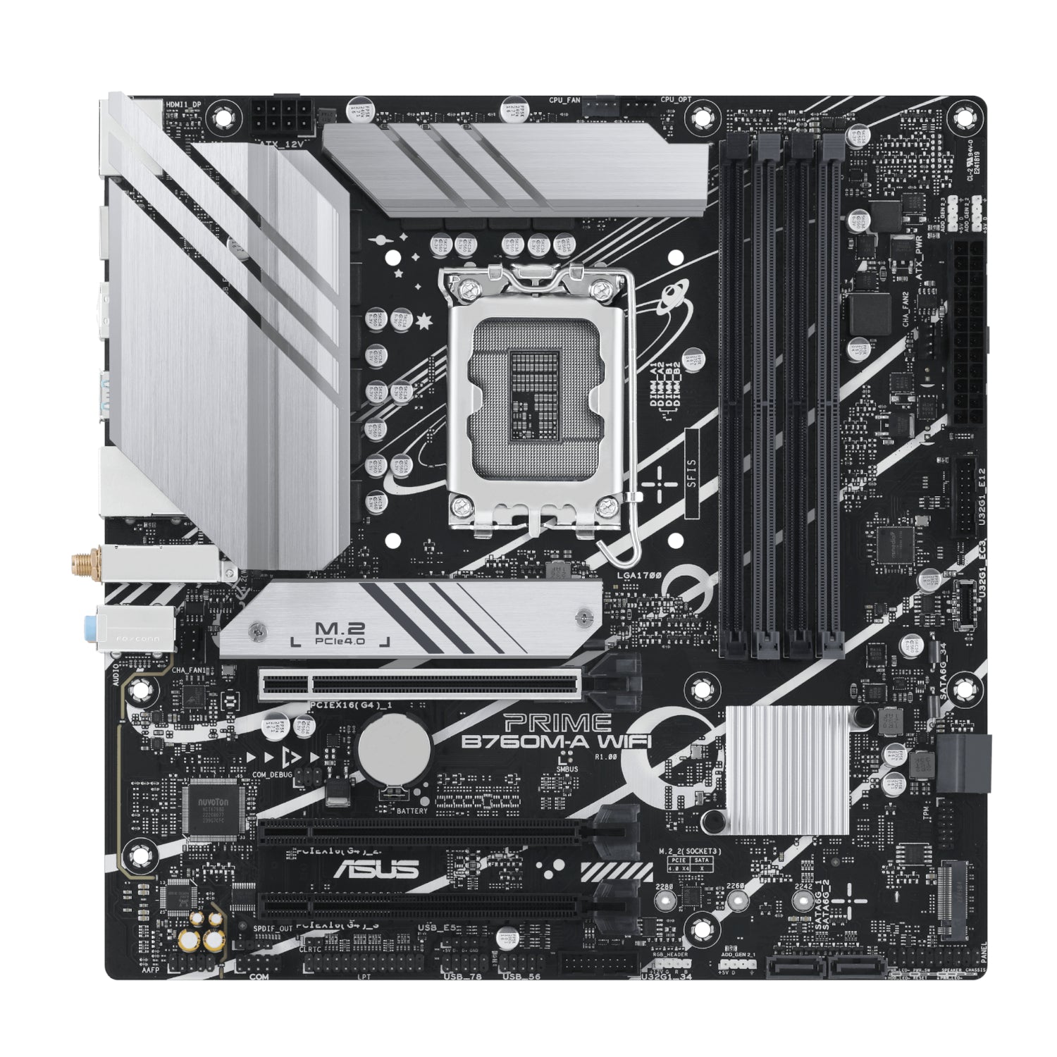 Asus PRIME B760M-A WIFI Intel LGA1700 M-ATX Motherboard – image 2