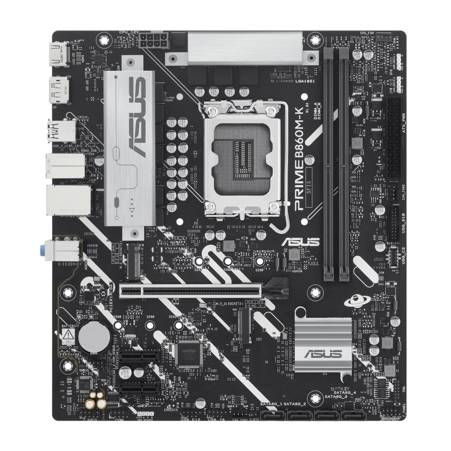 Asus PRIME B860M-K Intel LGA1851 M-ATX Motherboard – image 2