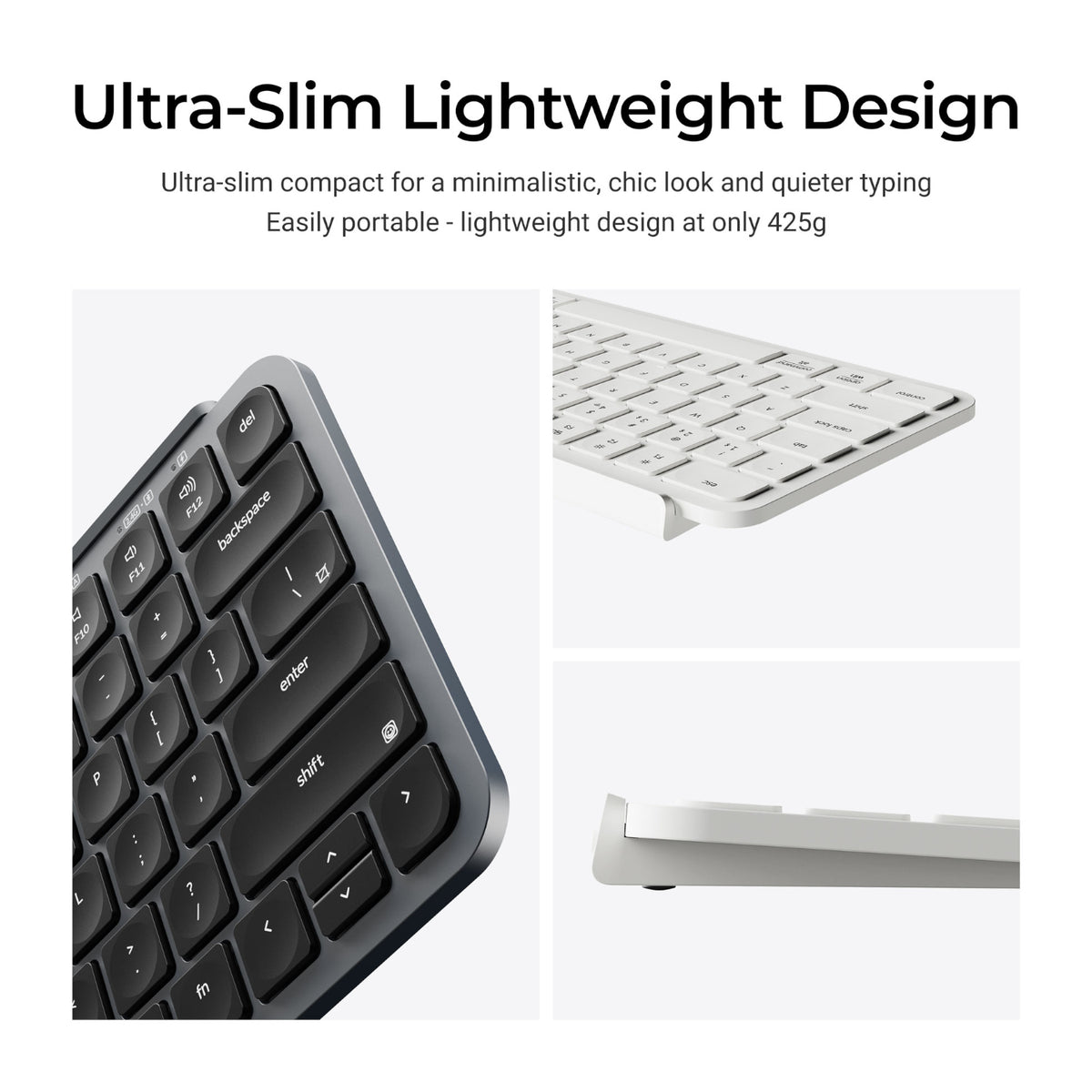 Keychron B1 Pro Ultra-Slim 75% Wireless Keyboard - Ivory White – image 4