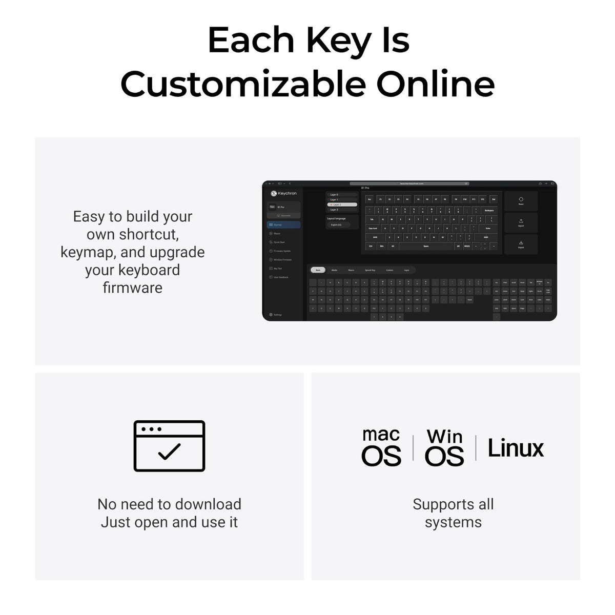Keychron B1 Pro Ultra-Slim 75% Wireless Keyboard - Ivory White – image 6