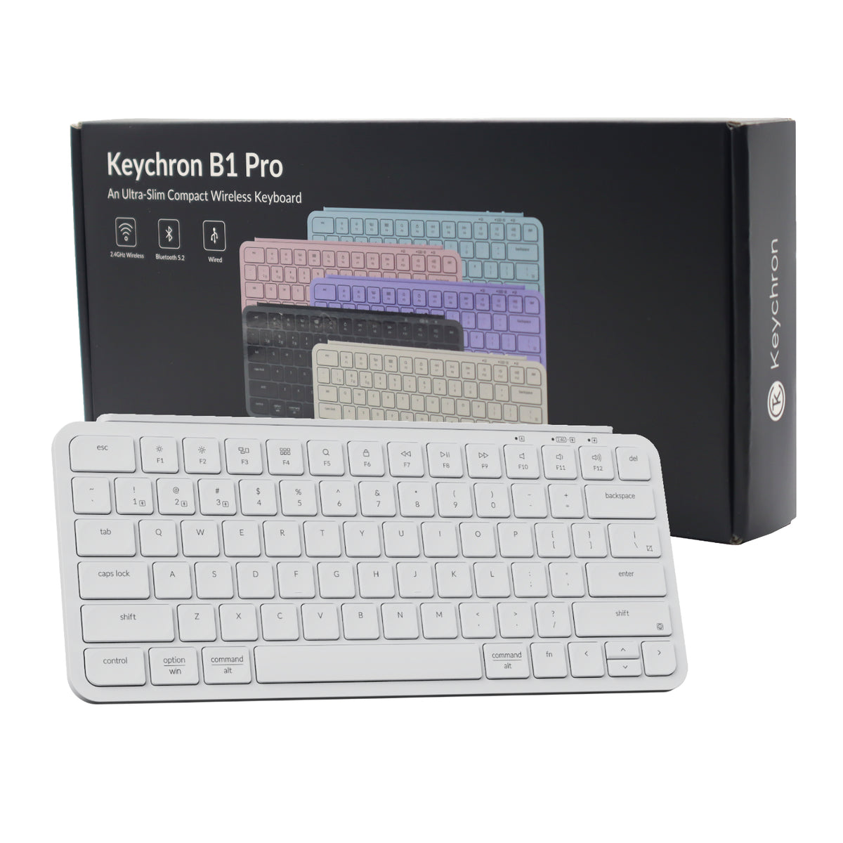 Keychron B1 Pro Ultra-Slim 75% Wireless Keyboard - Ivory White – image 7