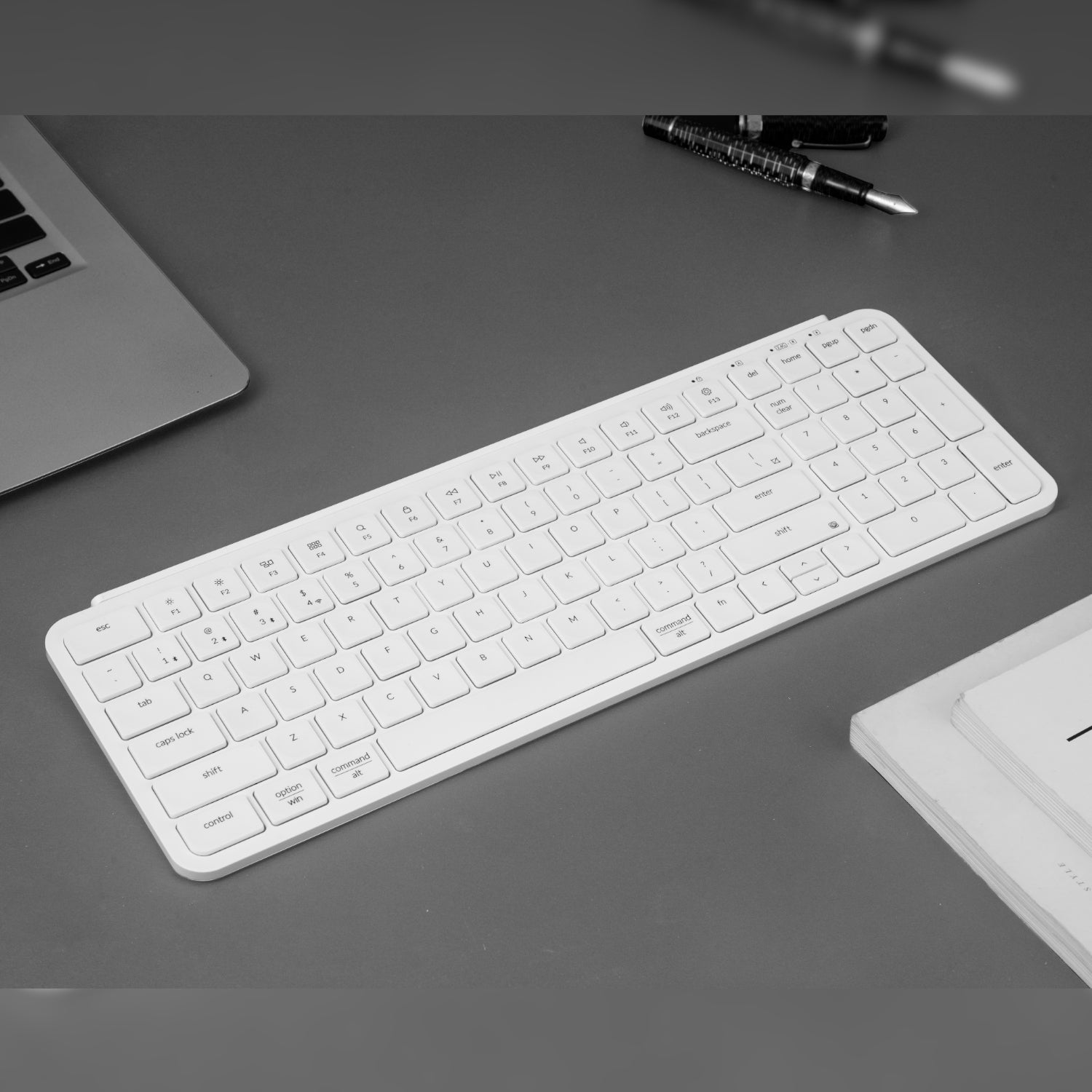 Keychron B2 Pro Ultra-Slim 96% Wireless Keyboard - Ivory White - image 4