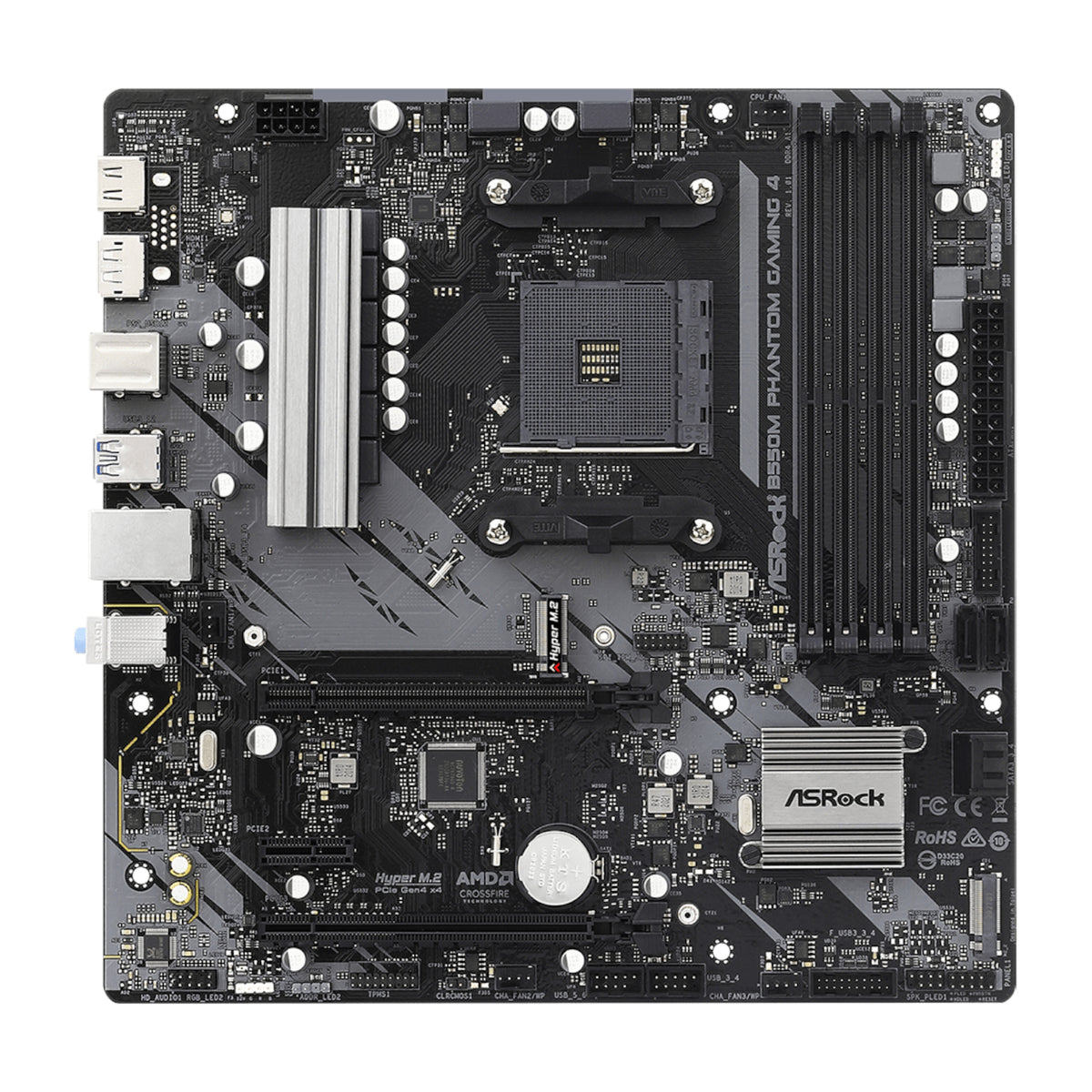 ASRock B550 Phantom Gaming 4 AM4 M-ATX Motherboard – image 2