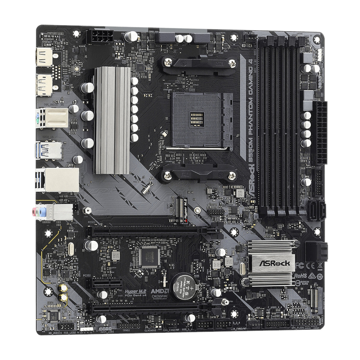 ASRock B550 Phantom Gaming 4 AM4 M-ATX Motherboard – image 4