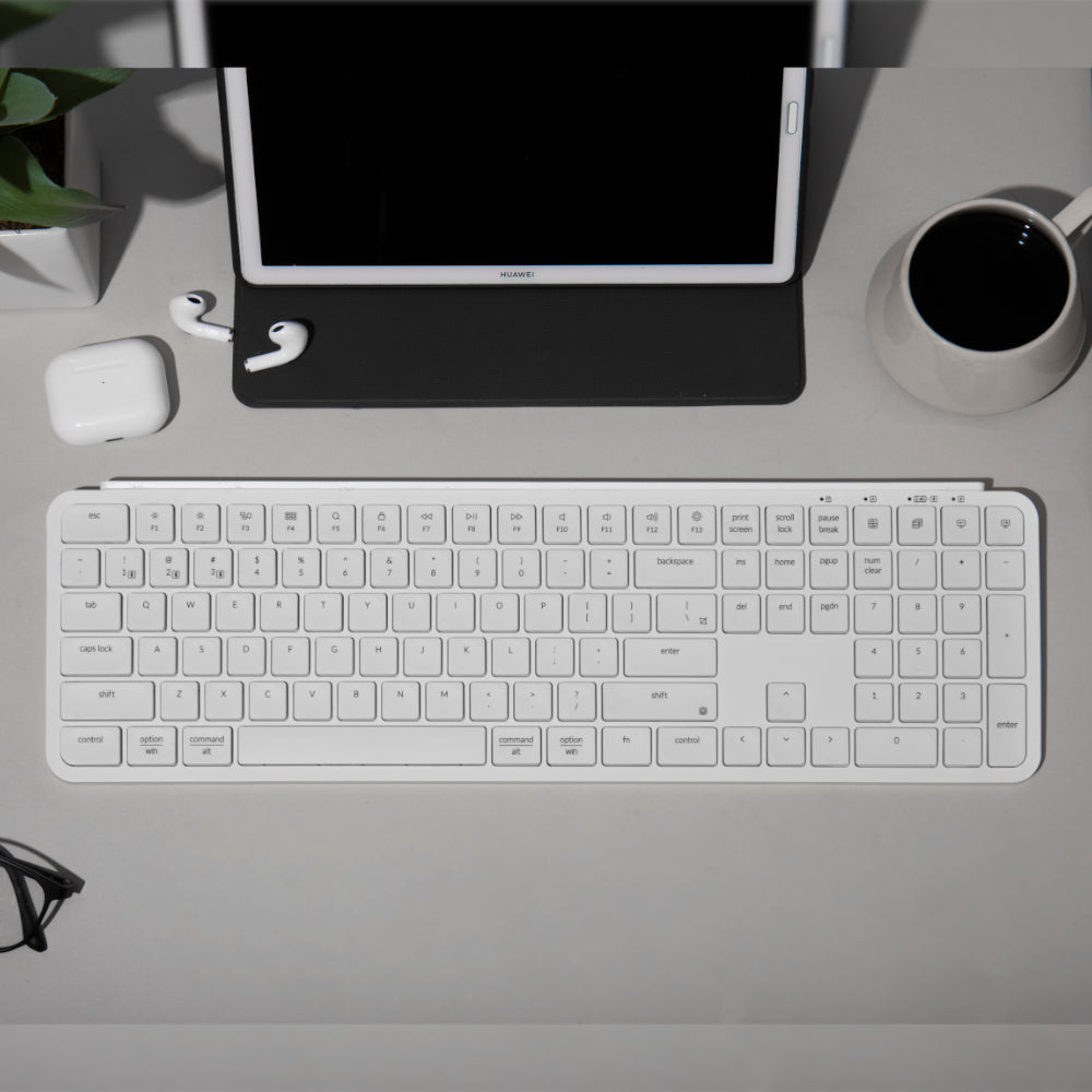 Keychron B6 Pro Ultra-Slim 100% Wireless Keyboard – Ivory White - image 3