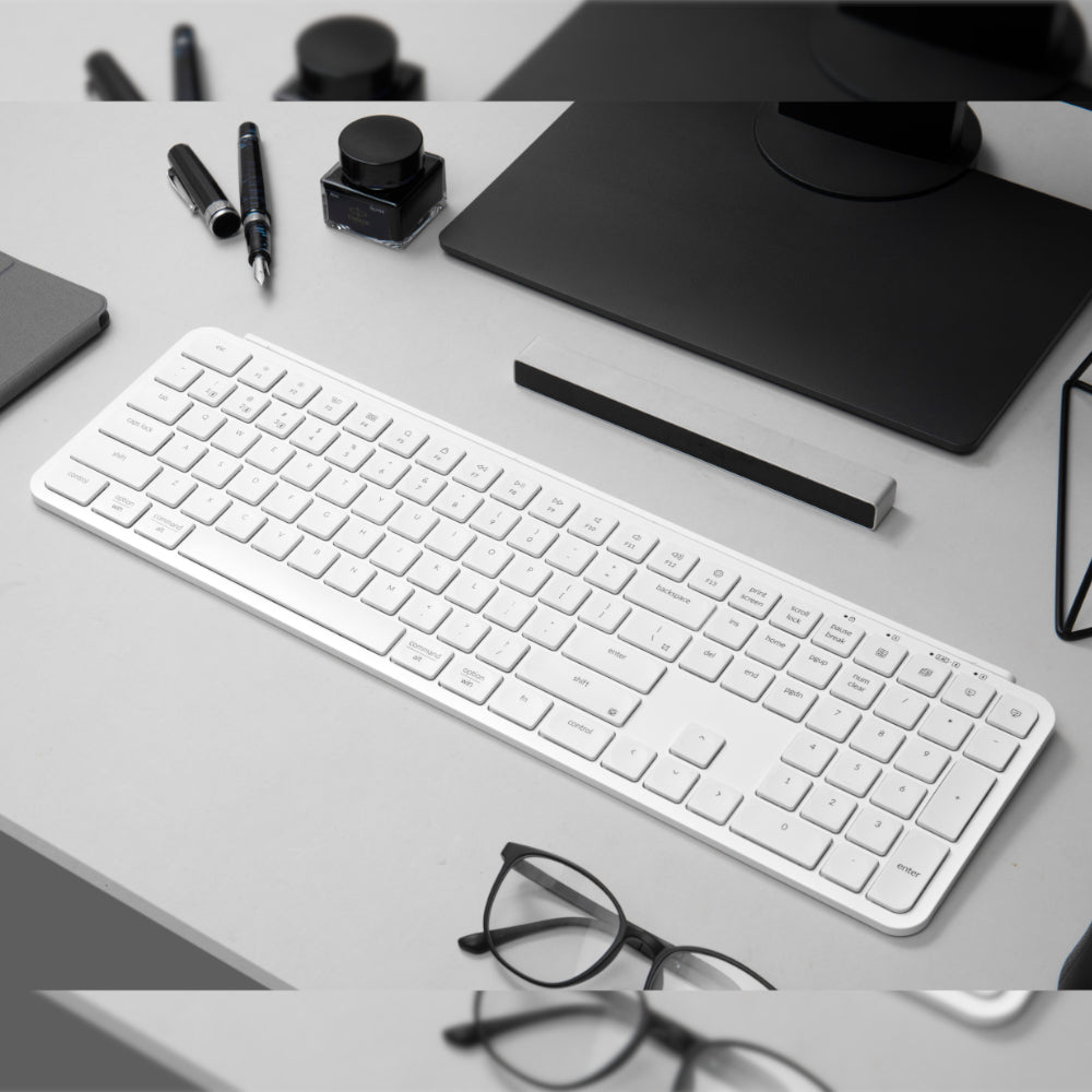 Keychron B6 Pro Ultra-Slim 100% Wireless Keyboard – Ivory White - image 4