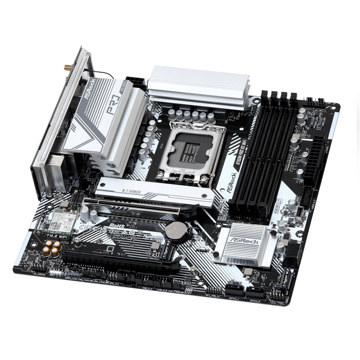 ASRock B760M Pro RS WiFi Intel LGA 1700 MATX Gaming Motherboard – image 4
