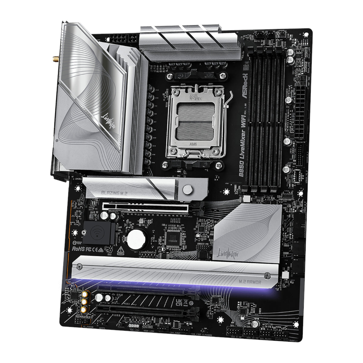 ASRock B850 LiveMixer WiFi AM5 ATX Gaming Motherboard – image 4