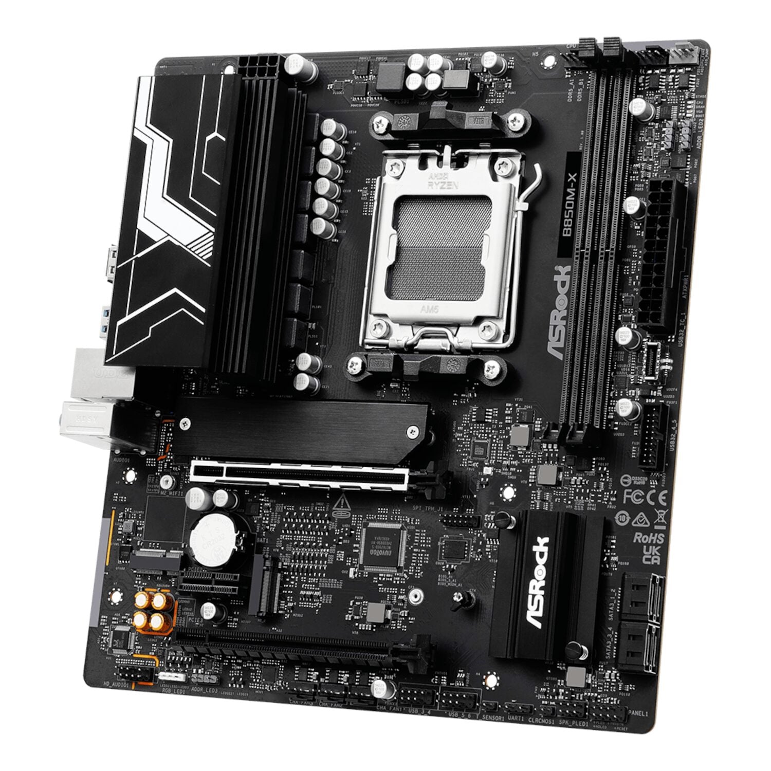 ASRock B850M-X WiFi AM5 Micro ATX Motherboard (DDR5, PCIe 5.0, Wi-Fi 6E) – image 5