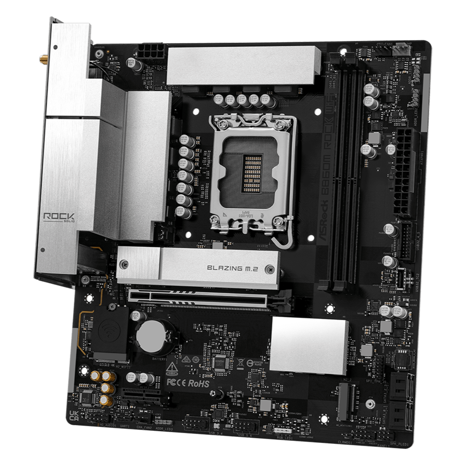 ASRock B860M Rock WiFi Intel LGA1851 MATX Gaming Motherboard – image 4