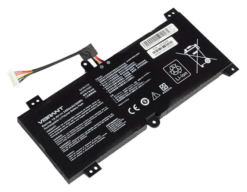 C41N1731 Battery for ASUS ROG Strix GL504 GL504GM GL504GS GL504GW (15.4V 52Wh 4-Cell Li-Poly)