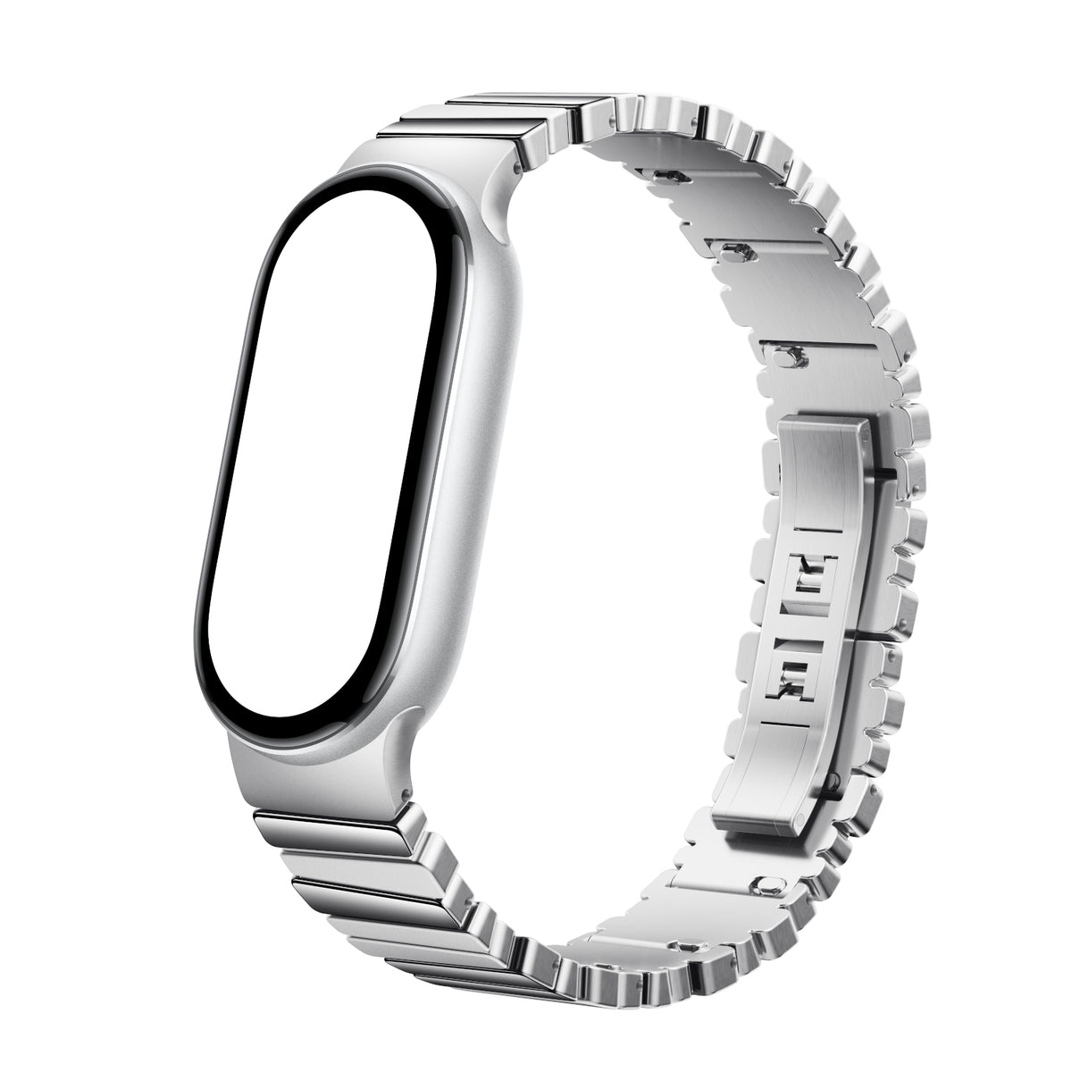 Xiaomi Smart Band 10 Asymmetrical Metal Strap – Silver – image 2