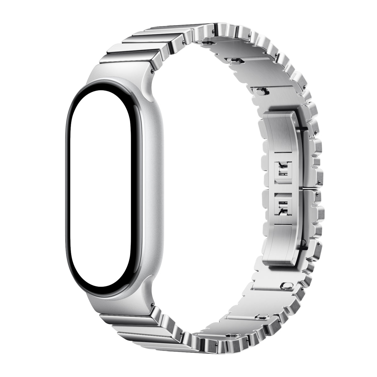 Xiaomi Smart Band 10 Asymmetrical Metal Strap – Silver – image 3
