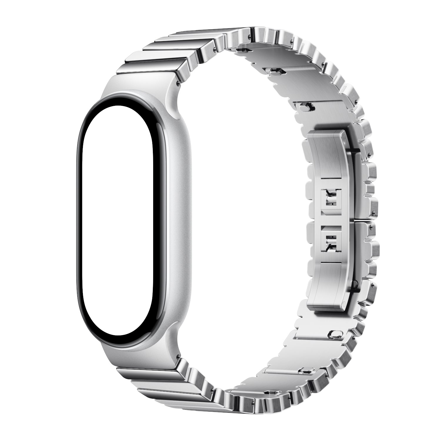 Xiaomi Smart Band 10 Asymmetrical Metal Strap – Silver – image 3