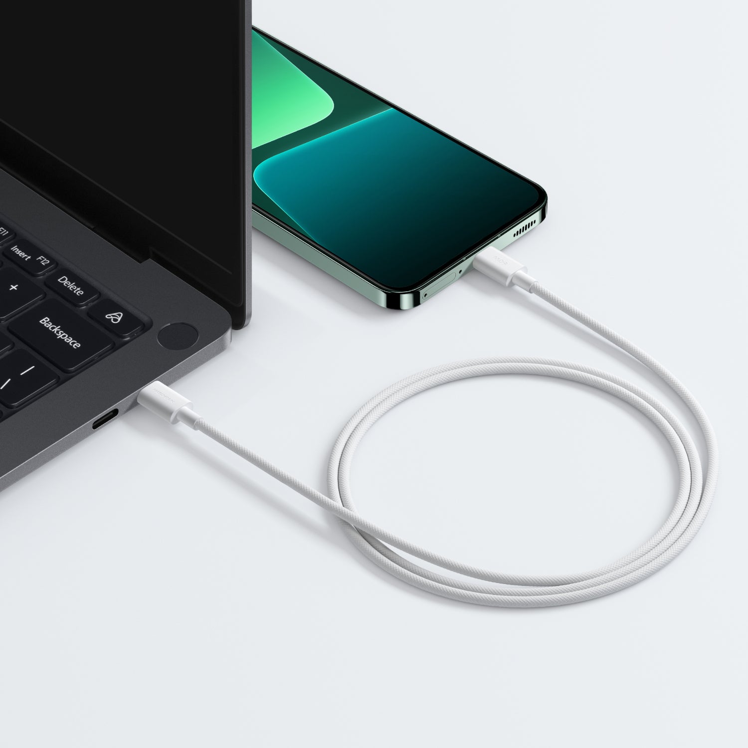 Xiaomi 3A Braided USB Type-C to USB Type-C Cable 1M - White – image 5