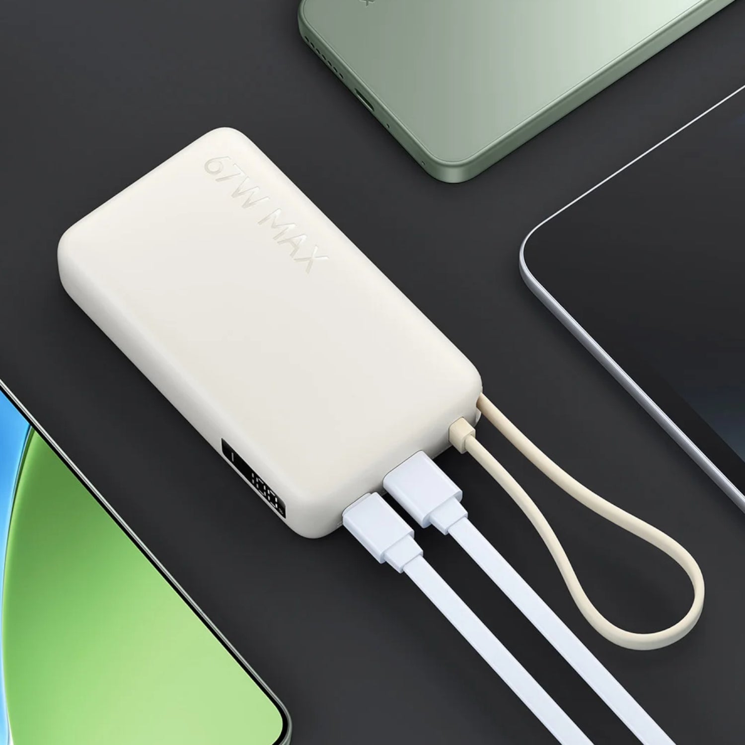 Xiaomi 67W Power Bank 10000mAh (Integrated Cable) - Tan – image 6