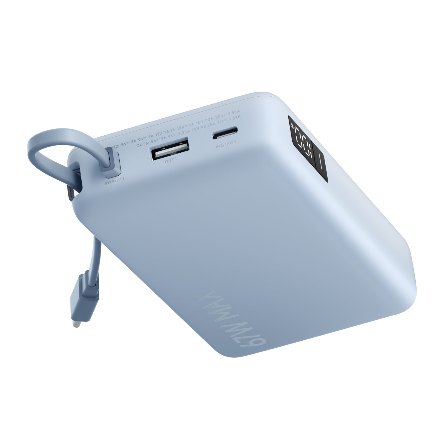 Xiaomi 67W Power Bank 20000 (Integrated Cable) - Ice Blue – image 2