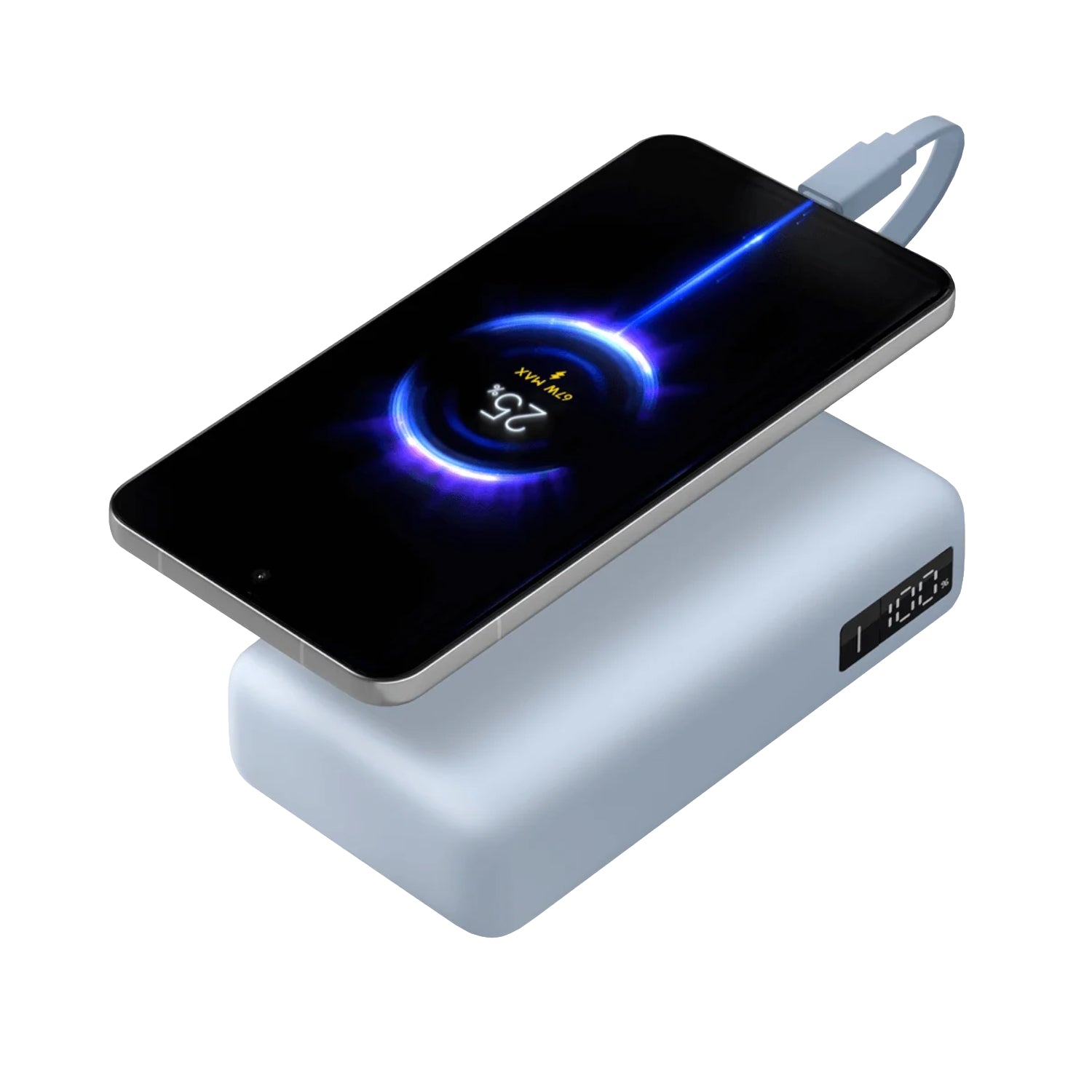 Xiaomi 67W Power Bank 20000 (Integrated Cable) - Ice Blue – image 3