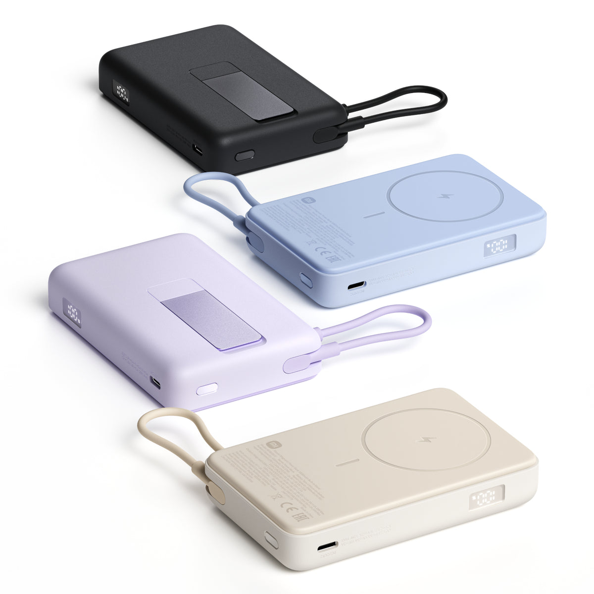 Xiaomi Magnetic Power Bank 10000mAh with Built-in Stand - Beige – image 4