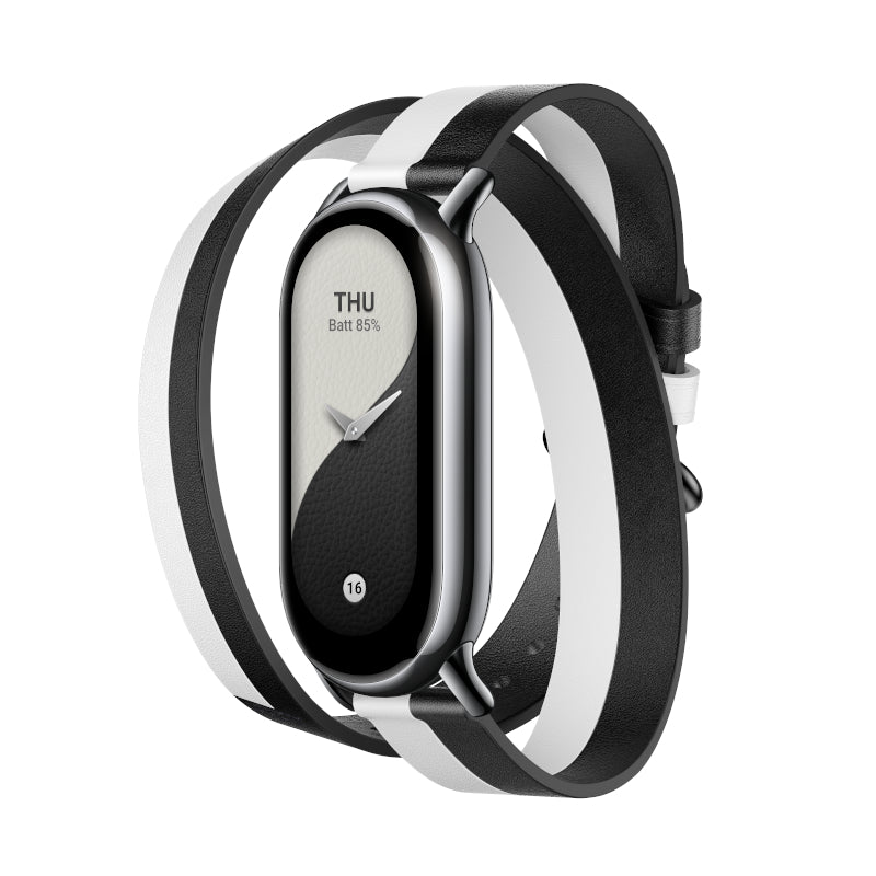 Xiaomi Smart Band 8 Double Wrap Strap - Black and white – image 2