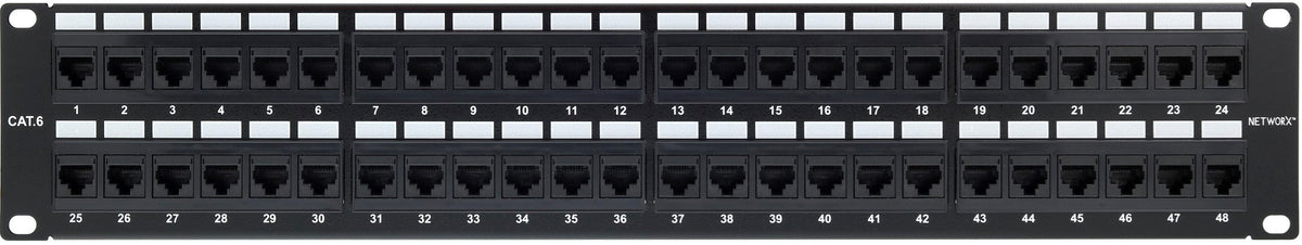 Netix UTP CAT6 48 RJ45 Port Rackmount Patch Panel
