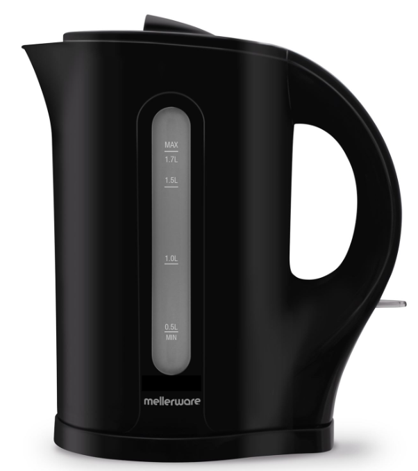 Mellerware Tugela 1.7L Black Cordless Plastic Kettle - image 2