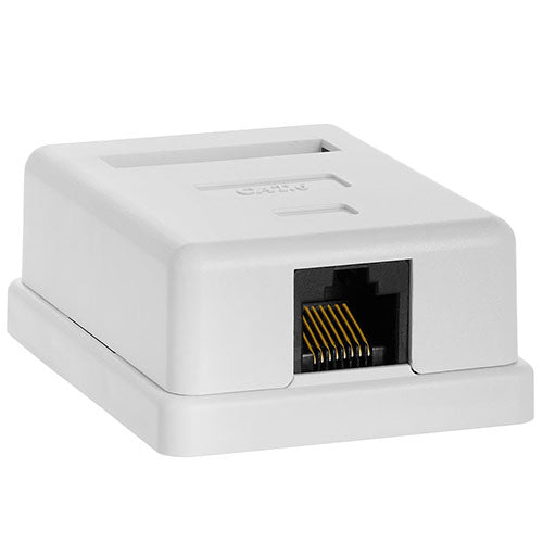 NETIX RJ45 CAT6 SINGLE SURFACE MOUNT BOX