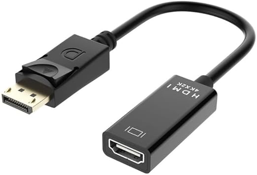 UniQue  30cm Male DisplayPort To 4K Female HDTV Cable - image 3