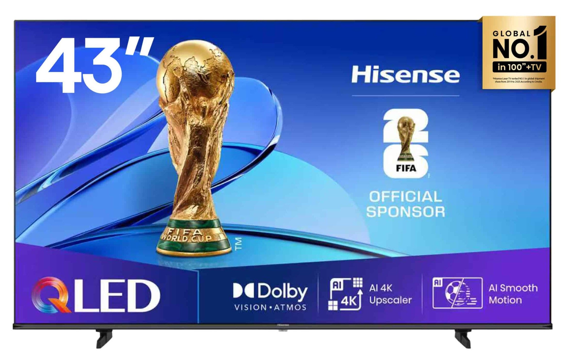 Hisense 43 Inch UHD QLED Smart LED TV