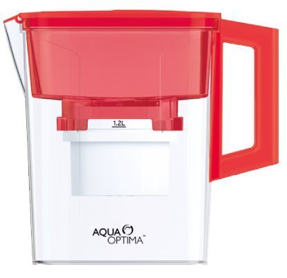 Aqua Optima 2.1L Red Water Filter Jug
