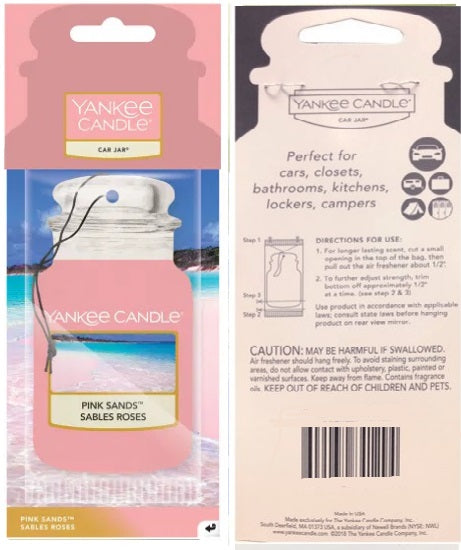 Yankee Candle Pink Sands Card Jar Retail Box No warranty