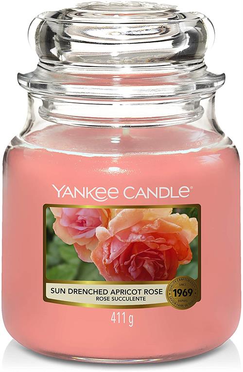 Yankee Candle Sun Drenched Apricot Medium Jar Retail Box No