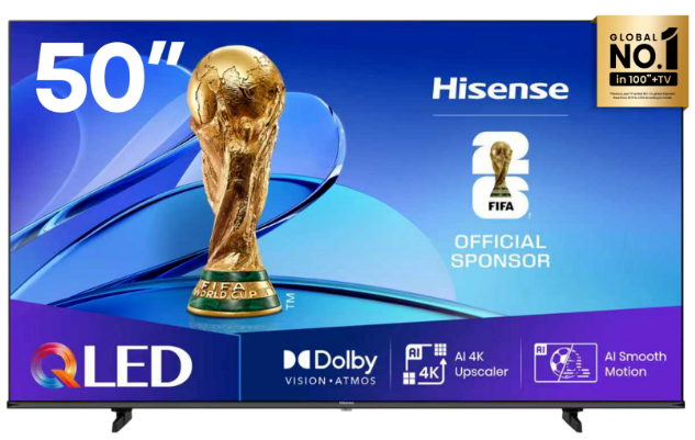 Hisense 50 Inch QLED VIDAA Smart LED TV - image 2