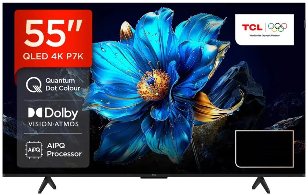 TCL P7K-UK 55Inch QLED Direct LED 4K HDR Smart Google TV - image 2